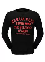 dsquared2 cotton sweater jacket n24689 bulldogs black